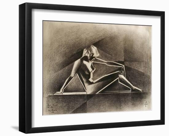 Art Deco Nude - 15-08-22-Corne Akkers-Framed Giclee Print