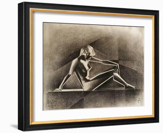 Art Deco Nude - 15-08-22-Corne Akkers-Framed Giclee Print