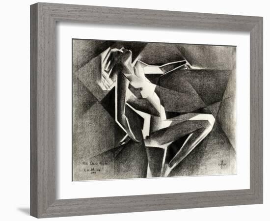 Art Deco Nude - 23-08-22-Corne Akkers-Framed Giclee Print