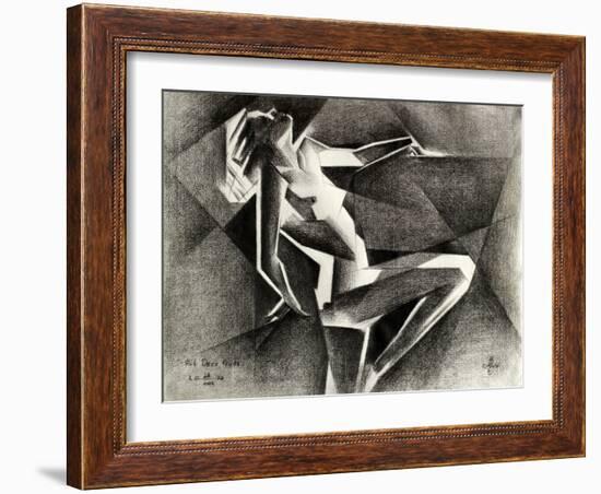 Art Deco Nude - 23-08-22-Corne Akkers-Framed Giclee Print