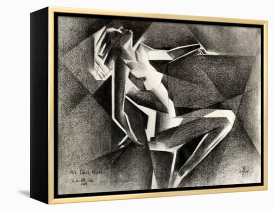 Art Deco Nude - 23-08-22-Corne Akkers-Framed Premier Image Canvas