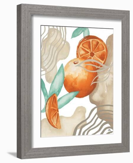 Art Deco Orange-Elizabeth Medley-Framed Art Print