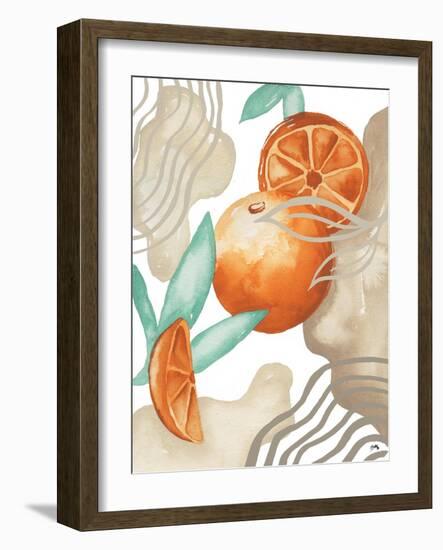 Art Deco Orange-Elizabeth Medley-Framed Art Print