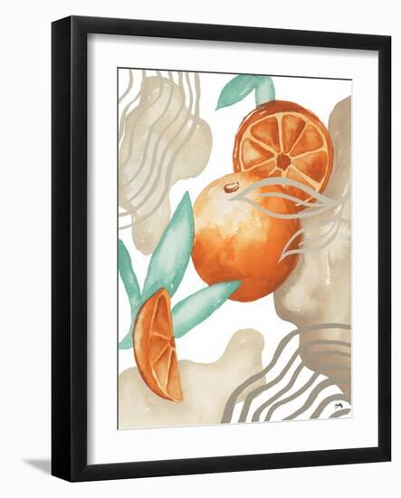 Art Deco Orange-Elizabeth Medley-Framed Art Print