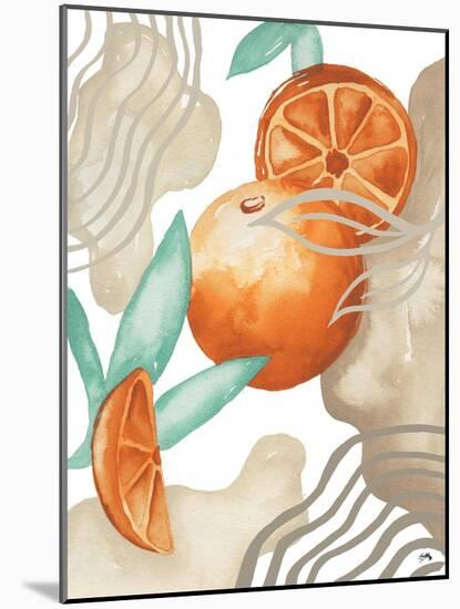 Art Deco Orange-Elizabeth Medley-Mounted Art Print