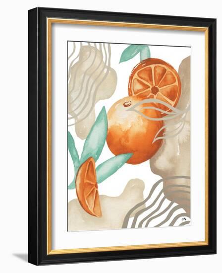 Art Deco Orange-Elizabeth Medley-Framed Art Print