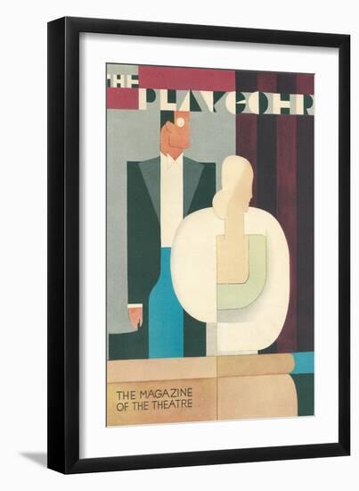 Art Deco Playgoer Magazine Cover-null-Framed Art Print