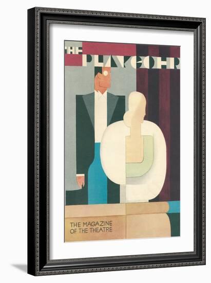 Art Deco Playgoer Magazine Cover-null-Framed Art Print