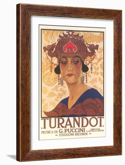 Art Deco Poster for Turandot-null-Framed Art Print