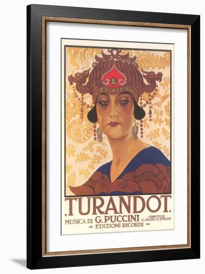 Art Deco Poster for Turandot-null-Framed Art Print