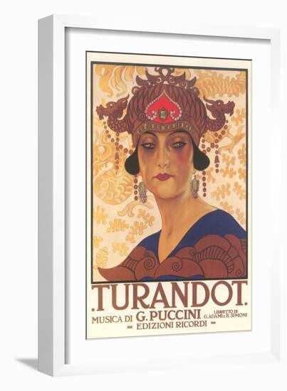 Art Deco Poster for Turandot-null-Framed Art Print