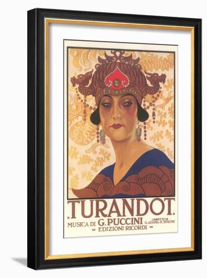 Art Deco Poster for Turandot-null-Framed Art Print