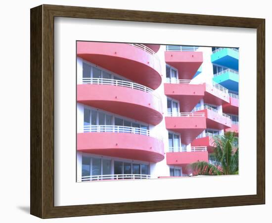 Art Deco, South Beach, Miami, Florida, USA-Terry Eggers-Framed Photographic Print