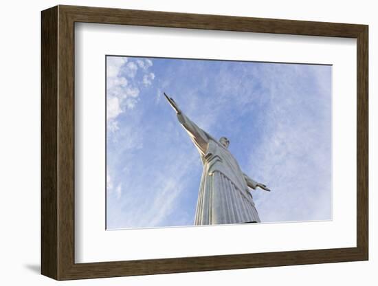 Art Deco Statue of Jesus,On Corcovado Mountain, Rio de Janeiro, Brazil-Peter Adams-Framed Photographic Print