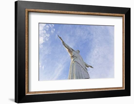 Art Deco Statue of Jesus,On Corcovado Mountain, Rio de Janeiro, Brazil-Peter Adams-Framed Photographic Print