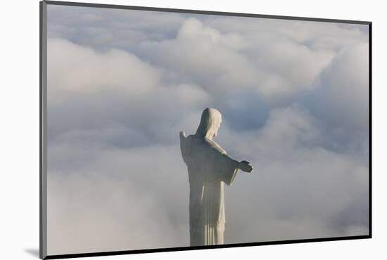 Art Deco Statue of Jesus,On Corcovado Mountain, Rio de Janeiro, Brazil-Peter Adams-Mounted Photographic Print