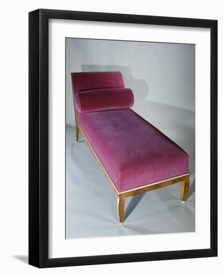 Art Deco Style Bed with Headrest, 1916-Jacques-emile Ruhlmann-Framed Giclee Print