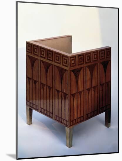 Art Deco Style Chair Inlaid with Satinwood and Brass-Kolo Moser-Mounted Giclee Print