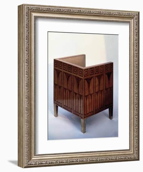 Art Deco Style Chair Inlaid with Satinwood and Brass-Kolo Moser-Framed Giclee Print