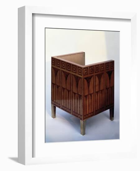 Art Deco Style Chair Inlaid with Satinwood and Brass-Kolo Moser-Framed Giclee Print