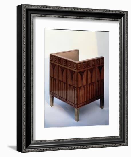 Art Deco Style Chair Inlaid with Satinwood and Brass-Kolo Moser-Framed Giclee Print