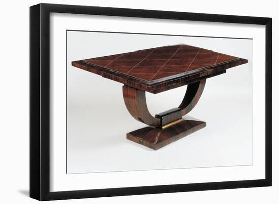 Art Deco Style Dining Room Table, Vuillerme Model, Ca 1925-Jacques-emile Ruhlmann-Framed Giclee Print
