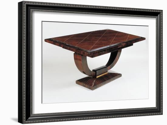 Art Deco Style Dining Room Table, Vuillerme Model, Ca 1925-Jacques-emile Ruhlmann-Framed Giclee Print