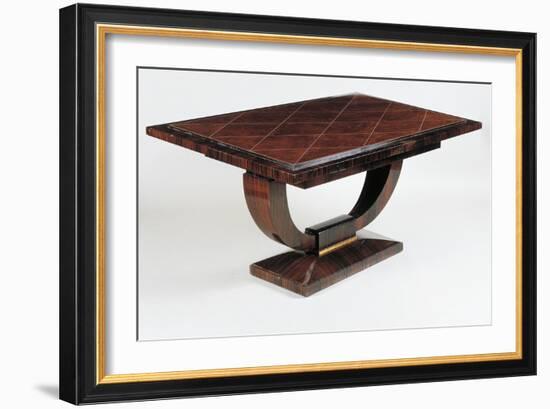 Art Deco Style Dining Room Table, Vuillerme Model, Ca 1925-Jacques-emile Ruhlmann-Framed Giclee Print