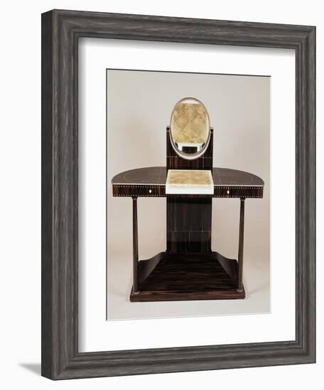 Art Deco Style Dressing Table with Columns-Jacques-emile Ruhlmann-Framed Giclee Print