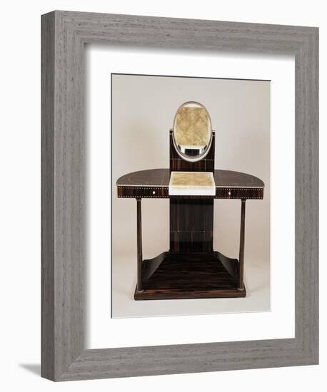 Art Deco Style Dressing Table with Columns-Jacques-emile Ruhlmann-Framed Giclee Print