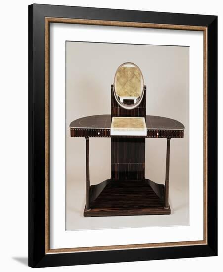 Art Deco Style Dressing Table with Columns-Jacques-emile Ruhlmann-Framed Giclee Print