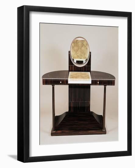 Art Deco Style Dressing Table with Columns-Jacques-emile Ruhlmann-Framed Giclee Print