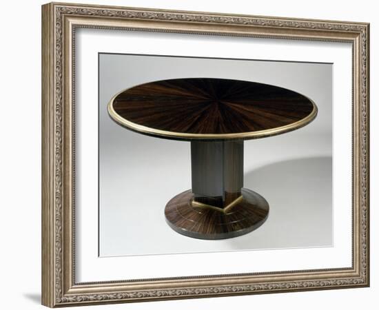 Art Deco-Style Gueridon Table, Ducharne Model, 1930-Jacques-emile Ruhlmann-Framed Giclee Print