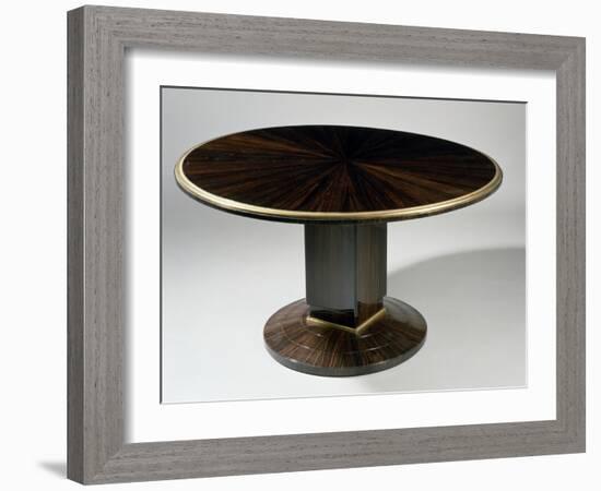 Art Deco-Style Gueridon Table, Ducharne Model, 1930-Jacques-emile Ruhlmann-Framed Giclee Print