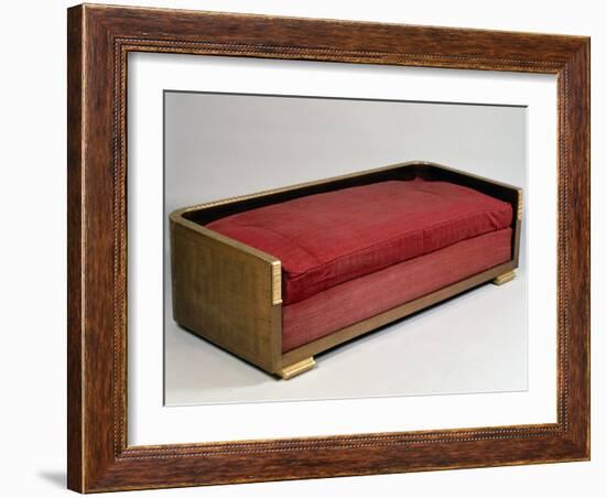 Art Deco-Style Sofa, Ducharnebronz Model, 1925-Jacques-emile Ruhlmann-Framed Giclee Print