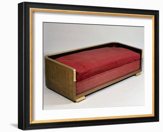 Art Deco-Style Sofa, Ducharnebronz Model, 1925-Jacques-emile Ruhlmann-Framed Giclee Print