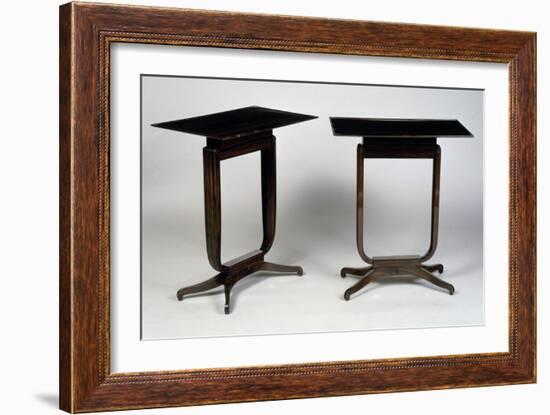 Art Deco-Style Tables, Bloch Model, 1920-1940-Jacques-emile Ruhlmann-Framed Giclee Print