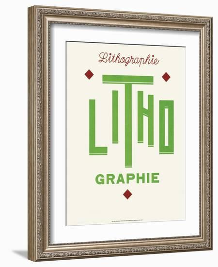 Art Deco Typography-null-Framed Art Print