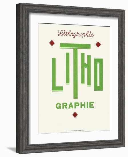 Art Deco Typography-null-Framed Art Print