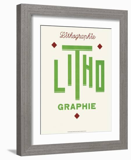 Art Deco Typography-null-Framed Art Print