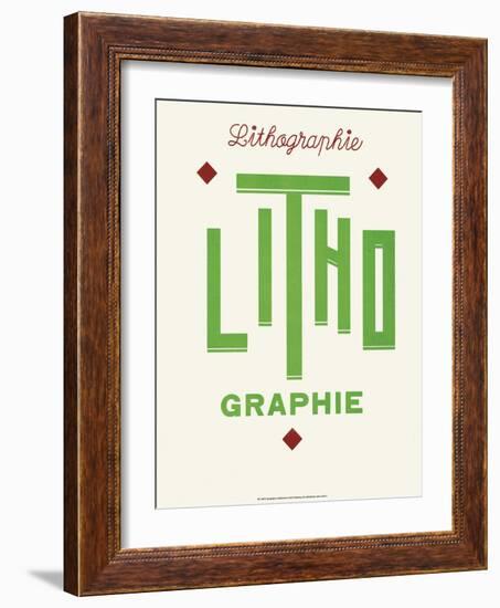 Art Deco Typography-null-Framed Art Print