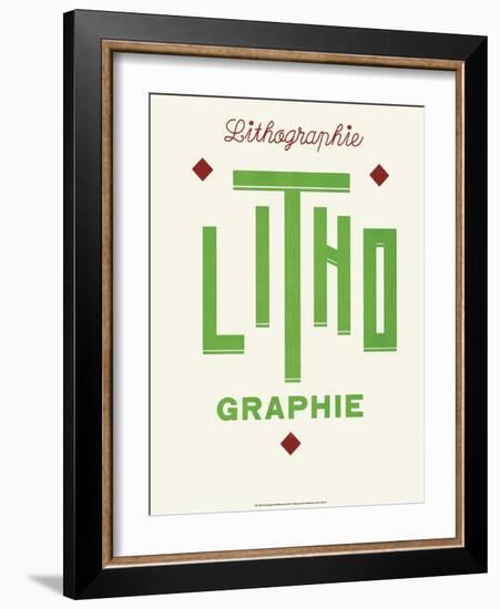 Art Deco Typography-null-Framed Art Print