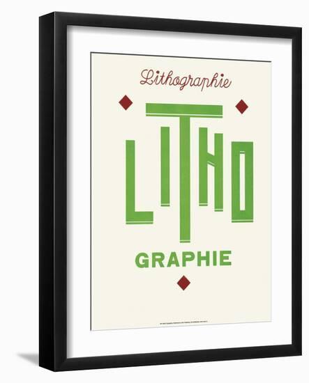 Art Deco Typography-null-Framed Art Print