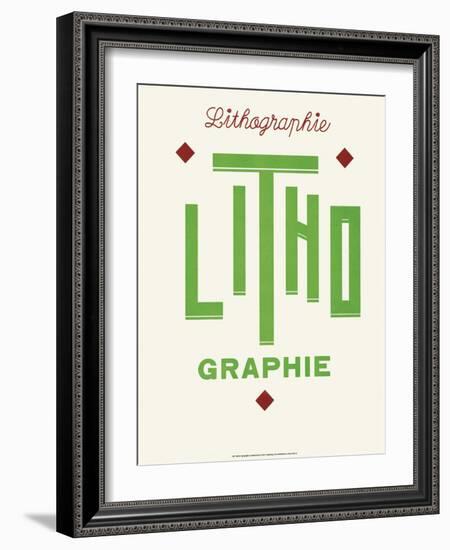 Art Deco Typography-null-Framed Art Print