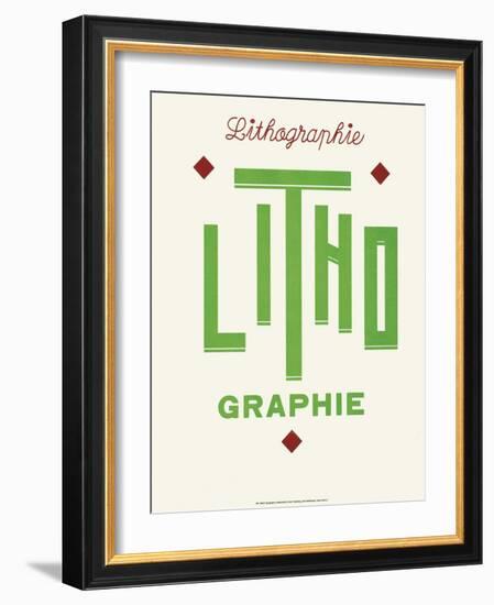 Art Deco Typography--Framed Art Print