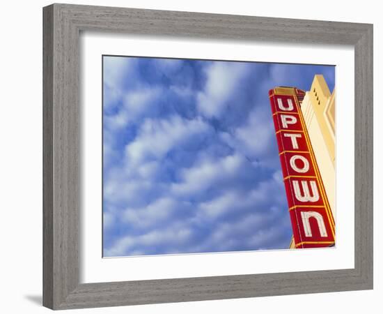 Art-Deco Uptown Theater, Napa, Napa Valley Wine Country, Northern California, Usa-Walter Bibikow-Framed Photographic Print