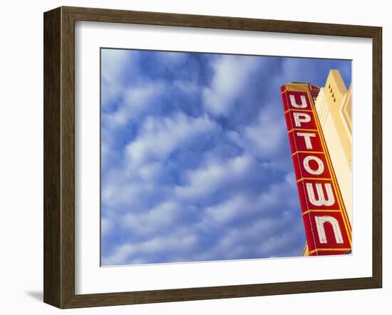 Art-Deco Uptown Theater, Napa, Napa Valley Wine Country, Northern California, Usa-Walter Bibikow-Framed Photographic Print