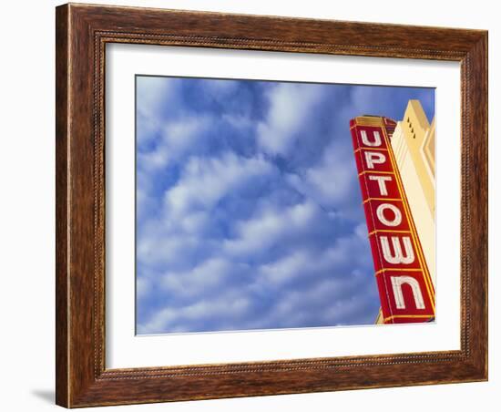 Art-Deco Uptown Theater, Napa, Napa Valley Wine Country, Northern California, Usa-Walter Bibikow-Framed Photographic Print