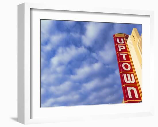 Art-Deco Uptown Theater, Napa, Napa Valley Wine Country, Northern California, Usa-Walter Bibikow-Framed Photographic Print