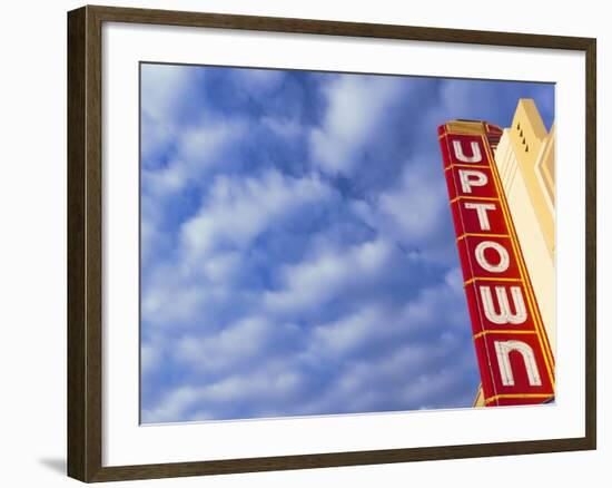 Art-Deco Uptown Theater, Napa, Napa Valley Wine Country, Northern California, Usa-Walter Bibikow-Framed Photographic Print